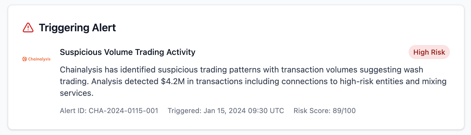 Parse alert management interface